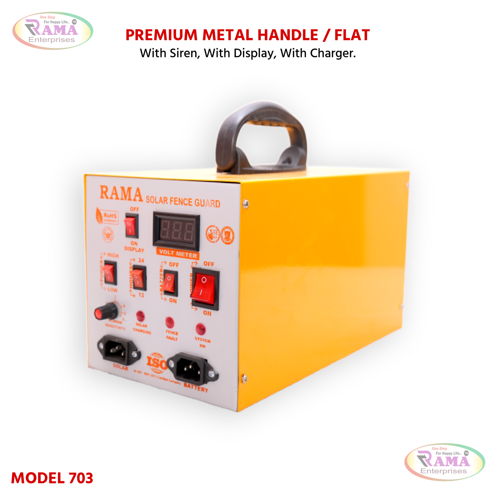 Premium Metal Handle Flat Model 703