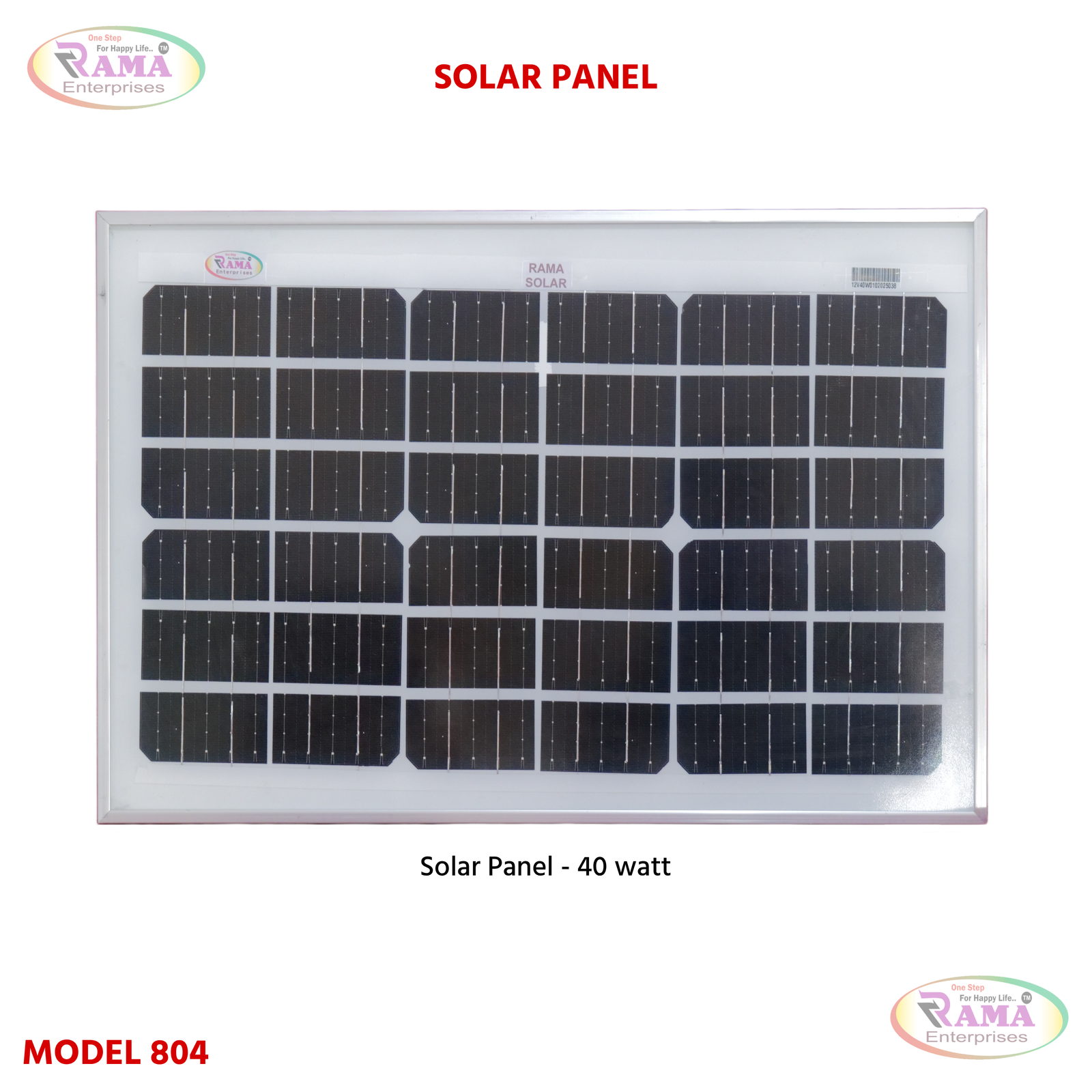 Solar Panel 40W White